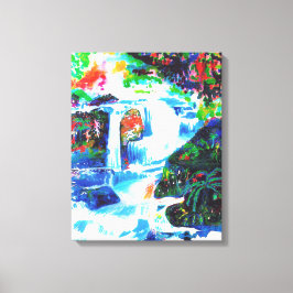 Vattenfall. Canvastryck