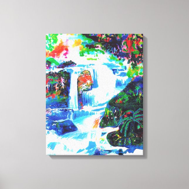 Vattenfall. Canvastryck (Framsida)