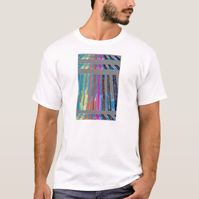 Vattenfall CricketDiane för färgmusikbandregnbåge T-shirt (Framsida)