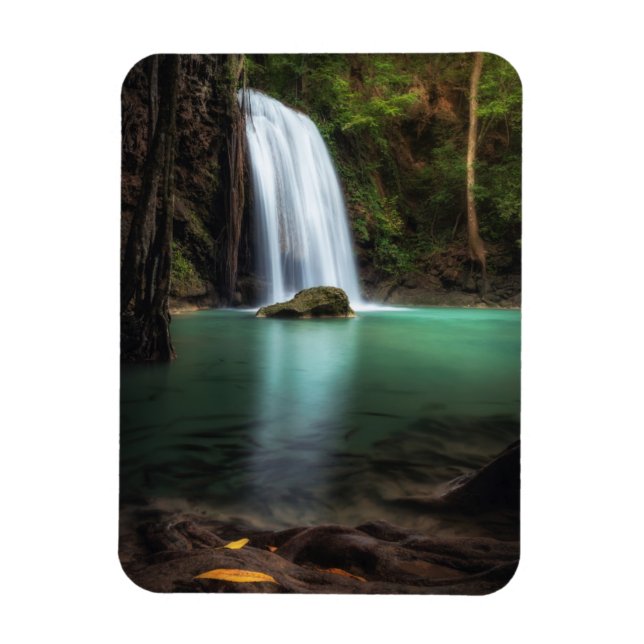 Vattenfall | Erawan Waterfall, Thailand Magnet (Vertikal)