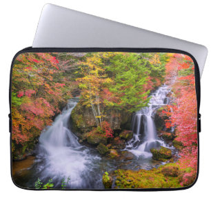 Vattenfall Faucet Waterfalls Nikko Japan Fall Laptop Fodral