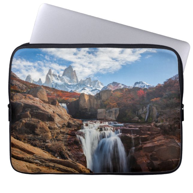 Vattenfall | Fitz Roy Mountain, Argentina Laptop Fodral (Framsidan)