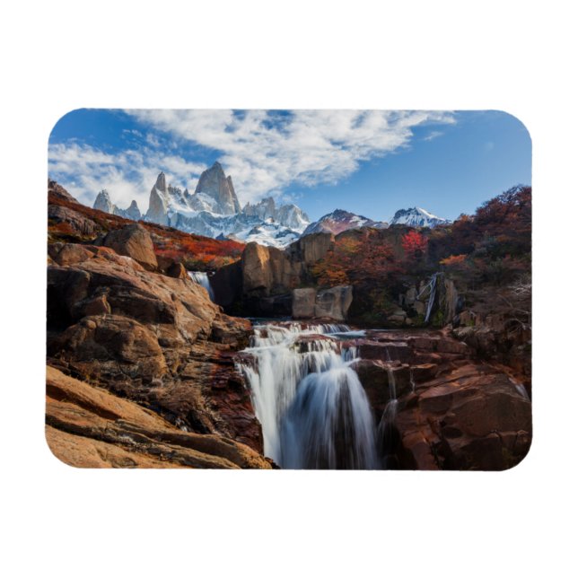 Vattenfall | Fitz Roy Mountain, Argentina Magnet (Horisontell)