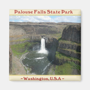 VATTENFALL FÖR PALOUSE-NEDGÅNGDELSTATSPARK AV MAGNET