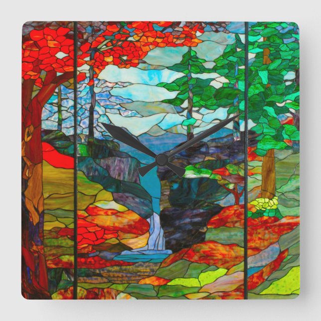 Vattenfall Fyrkantig Klocka (Framsida)