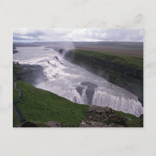 Vattenfall, Gulfoss, Island Vykort