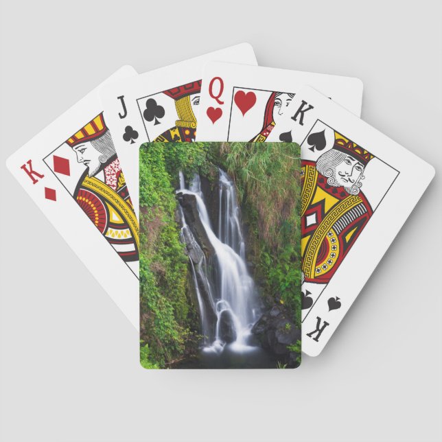 Vattenfall, Hamakua-kusten, Hawaii Spel Kort (Baksidan)
