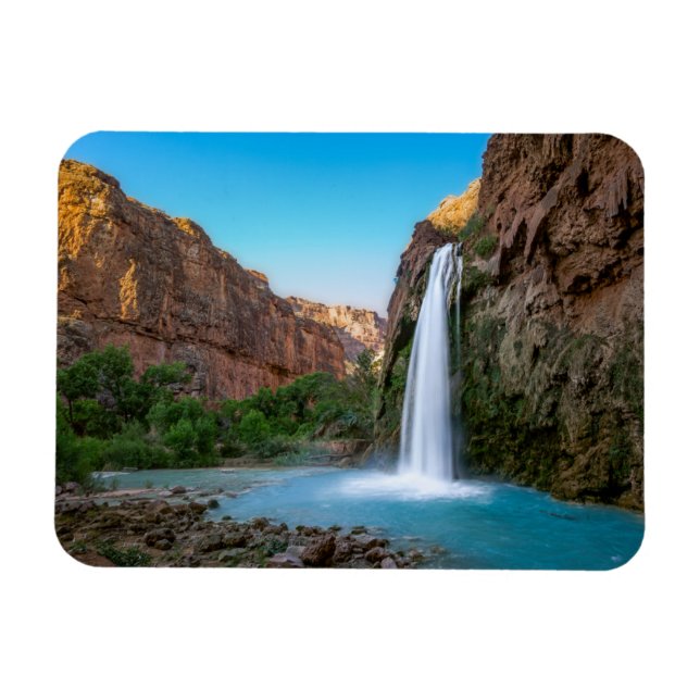 Vattenfall | Havasu Falls vid Sunset Magnet (Horisontell)