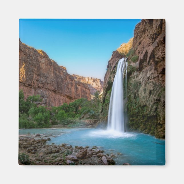 Vattenfall | Havasu Falls vid Sunset Magnet (Framsidan)