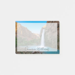 Vattenfall Havasu Falls vid Sunset Post-it Block