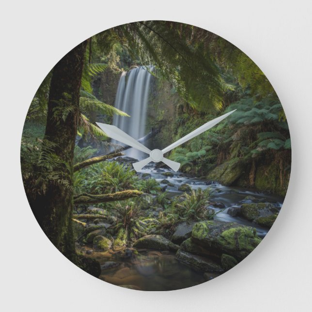 Vattenfall | Hopetoun Falls, Nya Zeeland Stor Klocka (Framsida)