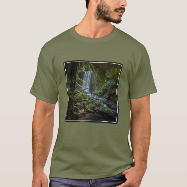 Vattenfall | Hopetoun Falls, Nya Zeeland T Shirt (Framsida)
