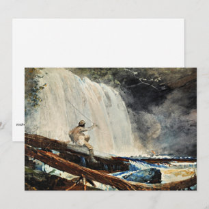 Vattenfall i Adirondacks av Winslow Homer Kort
