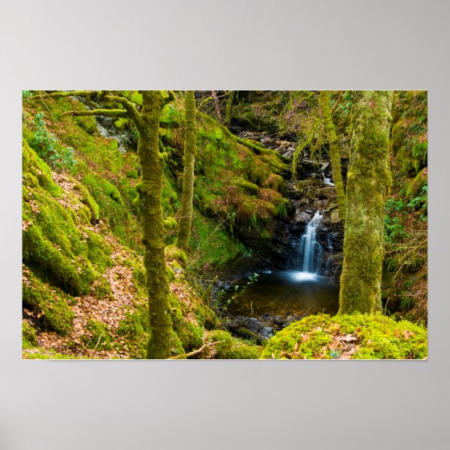 Vattenfall i Argyll, Skottland Poster (Framsidan)