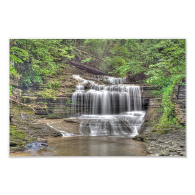 Vattenfall i Buttermilk Gorge Fototryck (Framsidan)
