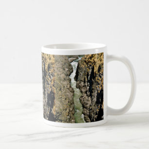 Vattenfall i den Klickitat klyftan Kaffemugg