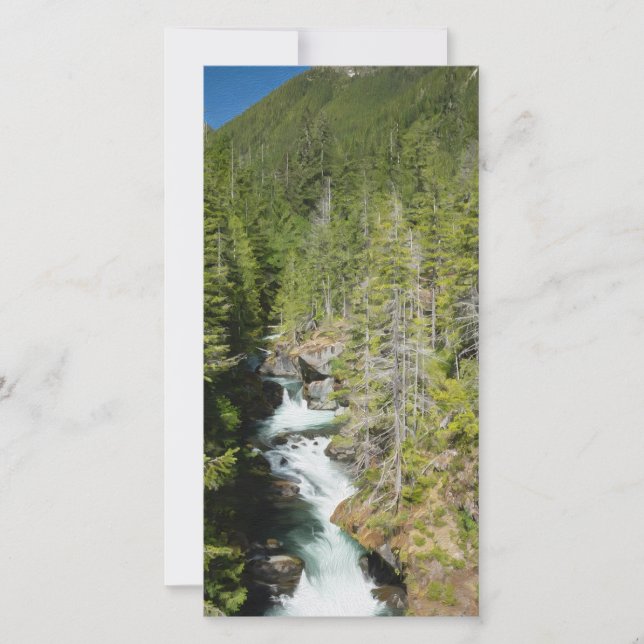 Vattenfall i den olympiska nationalskogen (Framsida)