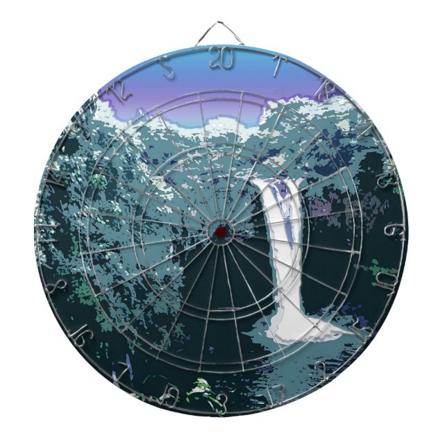 Vattenfall i digital konst piltavla (Framsidan)