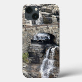 Vattenfall i Glacier nationalpark Iphone case