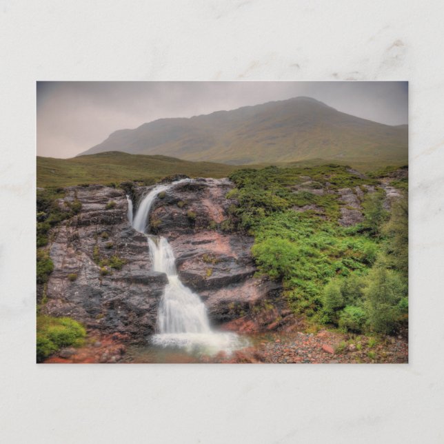 Vattenfall i Glencoe Vykort (Framsida)