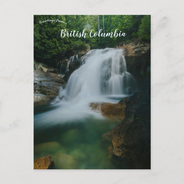 Vattenfall i Golden Ears Park Maple Ridge BC Vykort (Framsida)