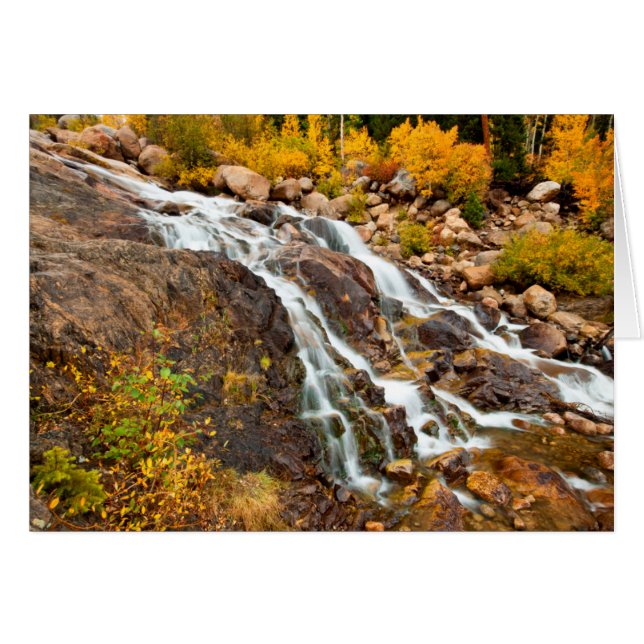 Vattenfall i Grand Teton National Park Hälsningskort (Framsidan Horizontal)