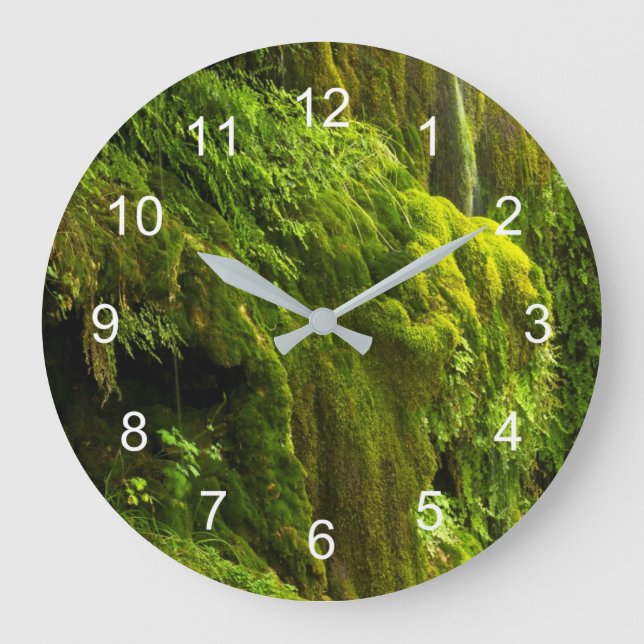 Vattenfall i grönt stor klocka (Framsida)