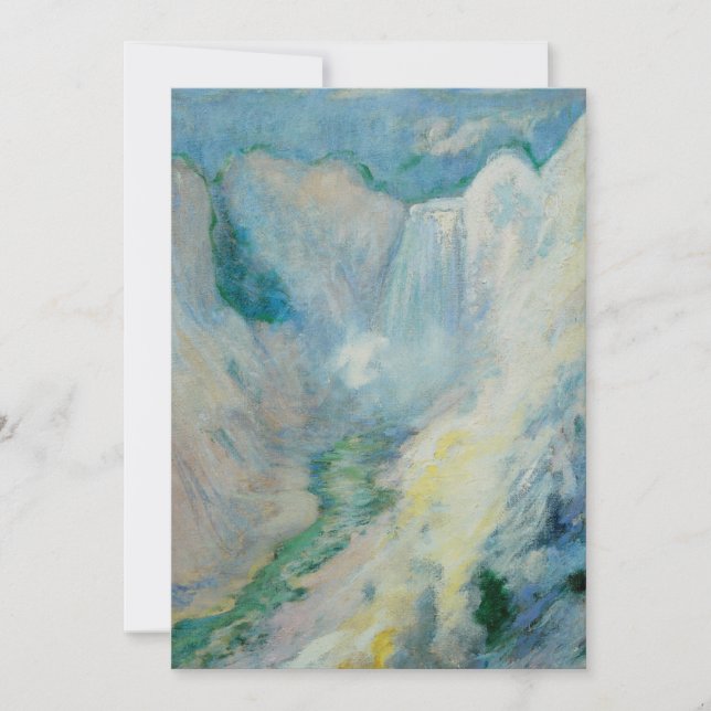 Vattenfall i gulsten av Twachtman, Vintage Art (Framsida)