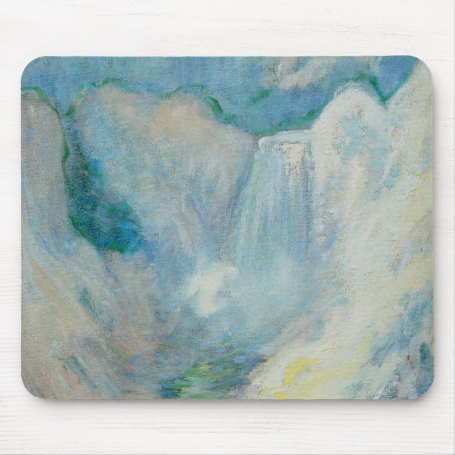 Vattenfall i gulsten av Twachtman, Vintage Art Musmatta (Framsidan)