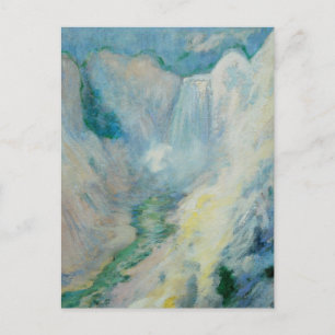 Vattenfall i gulsten av Twachtman, Vintage Art Vykort