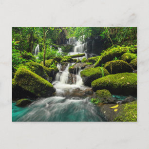 Vattenfall i Jungle Phu Tub Berk Mountain Vykort