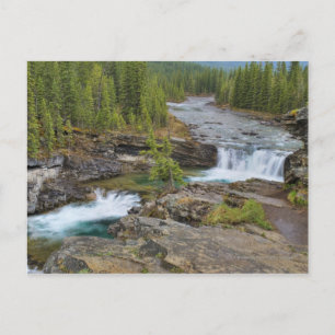 Vattenfall i Kanadas Rocky mountains Vykort