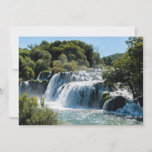 Vattenfall i Krka nationalpark - Dalmatien, Kroati Inbjudningar