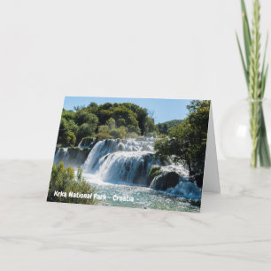 Vattenfall i Krka nationalpark - Dalmatien, Kroati Kort