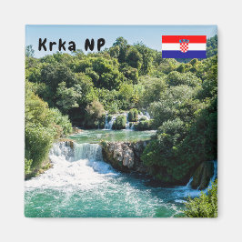 Vattenfall i Krka nationalpark - Dalmatien, Kroati Magnet