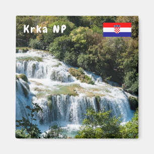 Vattenfall i Krka nationalpark - Dalmatien, Kroati Magnet