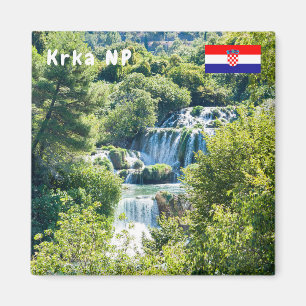 Vattenfall i Krka nationalpark - Dalmatien, Kroati Magnet