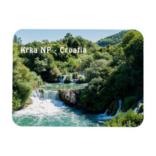 Vattenfall i Krka nationalpark - Dalmatien, Kroati Magnet