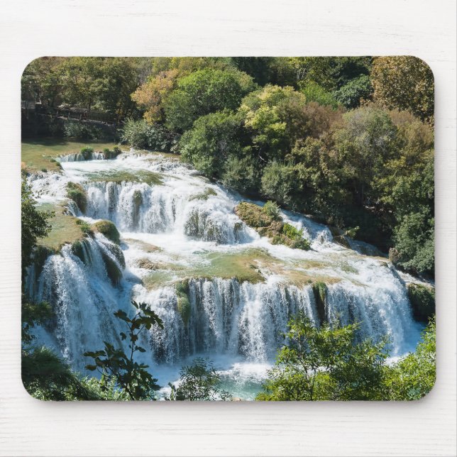 Vattenfall i Krka nationalpark - Dalmatien, Kroati Musmatta (Framsidan)