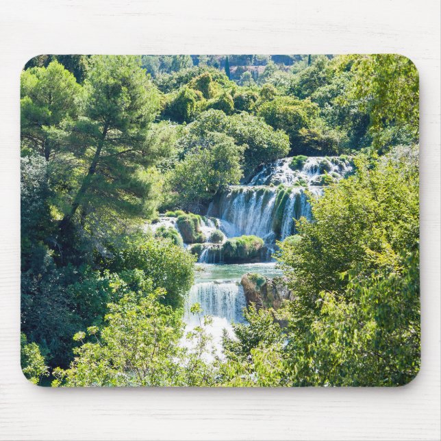 Vattenfall i Krka nationalpark - Dalmatien, Kroati Musmatta (Framsidan)