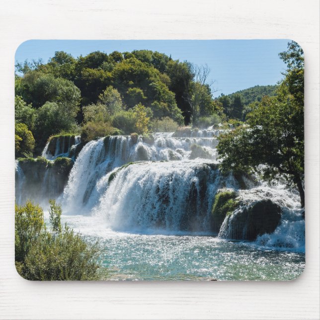 Vattenfall i Krka nationalpark - Dalmatien, Kroati Musmatta (Framsidan)