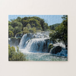 Vattenfall i Krka nationalpark - Dalmatien, Kroati Pussel