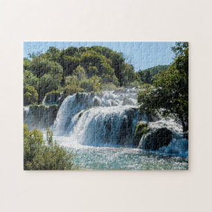 Vattenfall i Krka nationalpark - Dalmatien, Kroati Pussel