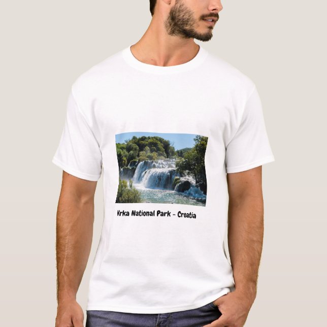 Vattenfall i Krka nationalpark - Dalmatien, Kroati T Shirt (Framsida)