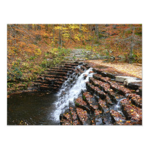 Vattenfall i Laurel Backe State Park II Fototryck