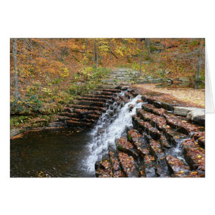 Vattenfall i Laurel Backe State Park II Hälsningskort