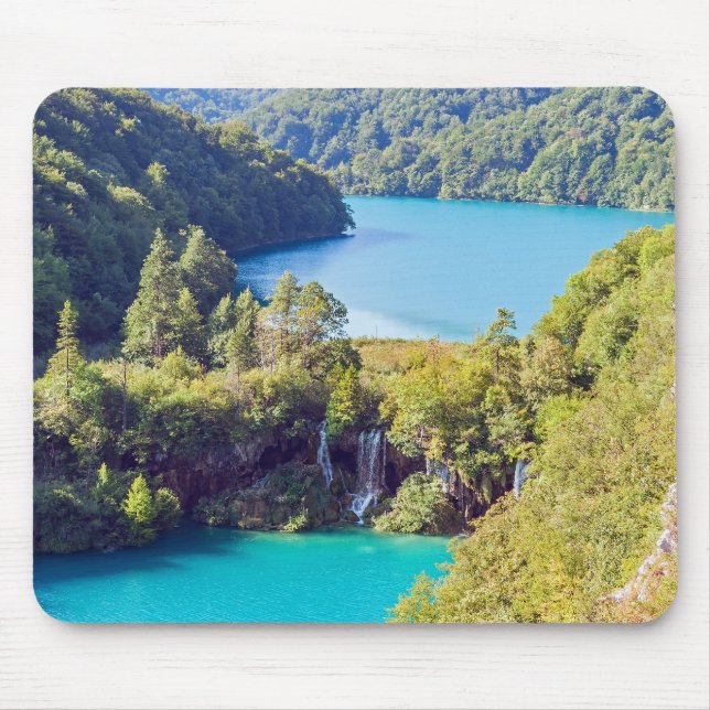 Vattenfall i nationalparken Plitvice - Kroatien Musmatta (Framsidan)