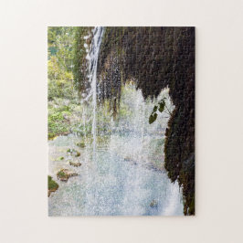Vattenfall i nationalparken Plitvice - Kroatien Pussel