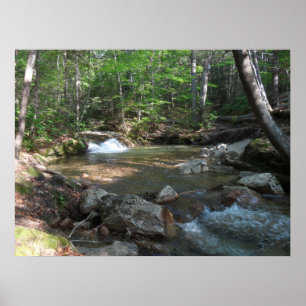 Vattenfall i Pemigewasset River I Poster