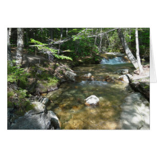 Vattenfall i Pemigewasset River III Hälsningskort